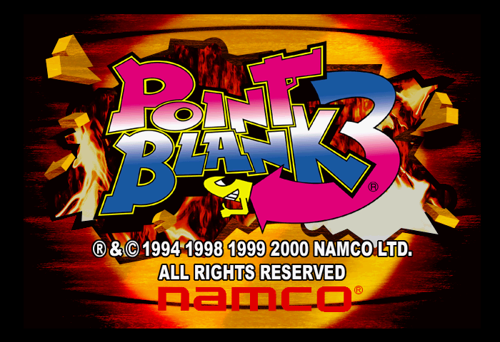Point Blank 3 Title Screen